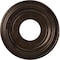Ekena Millwork Traditional PVC Medallion (Canopies up to 5 1/2"), 10"OD x 3 1/2"ID x 1 1/8"P, Metallic Mystic Brown CMP10TRAMB - alternate 1